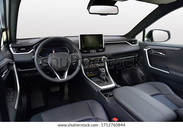 interior of a modern\
van