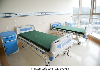 Interior Of New Empty Hospital Room.