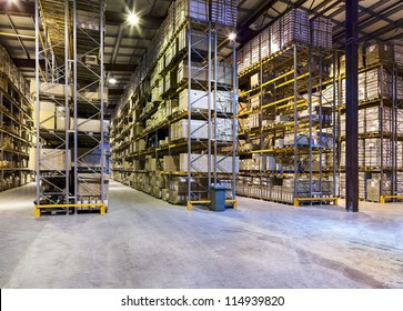 Interior Of New Large And Modern Warehouse Space