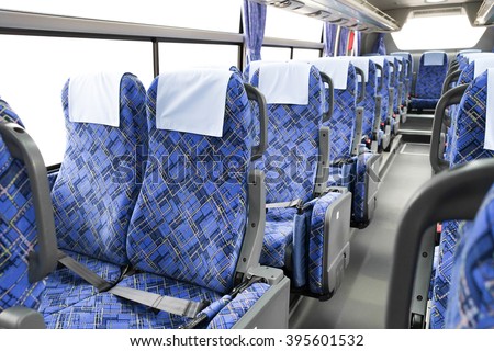 interior of new modern bus