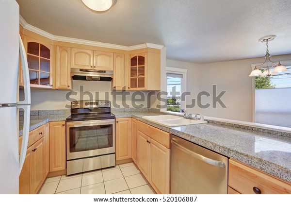 Interior Nice Ushaped Kitchen Room Light Stock Photo Edit Now