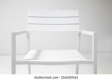 Interior Objects Furniture Armchair White Chair Front