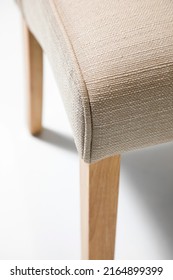 Interior Objects Furniture Beige Channel Tufted Fabric Chair Detail