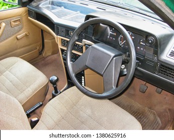 Interior Of A Old 1980's Car