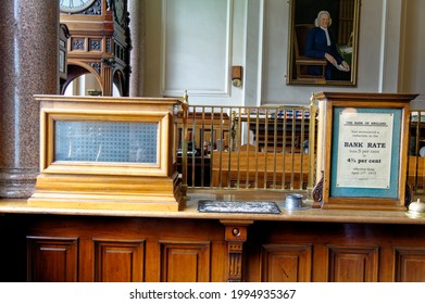 Interior Of The Old Bank In Beamish Village, Durham County, England, United Kingdom, 12th Of June 2021