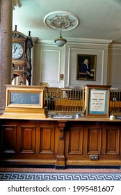 Interior Of The Old Bank In Beamish Village, Durham County, England, United Kingdom, 12th Of June 2021