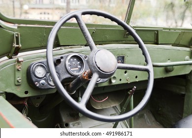 Interior of an old car