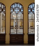 Interior of the Palacio Postal de Correos de Mexico - Postal Palace of the Mail of Mexico in the Ciudad de Mexico City
