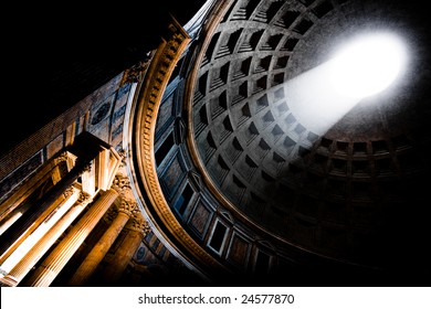 Interior of the Pantheon in Rome - Powered by Shutterstock