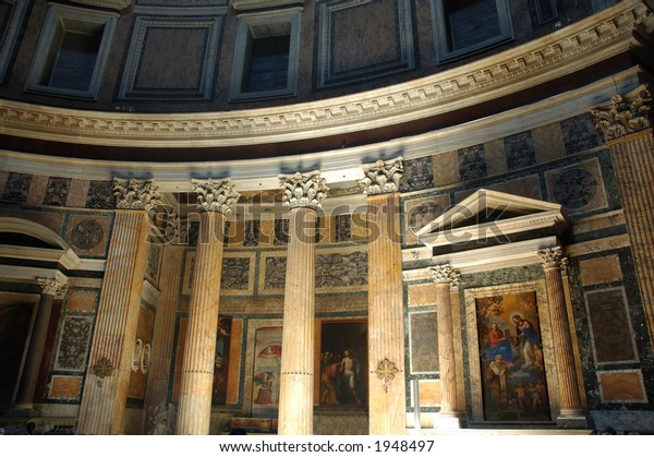 Interior Pantheon Rome Stock Photo Edit Now 1948497