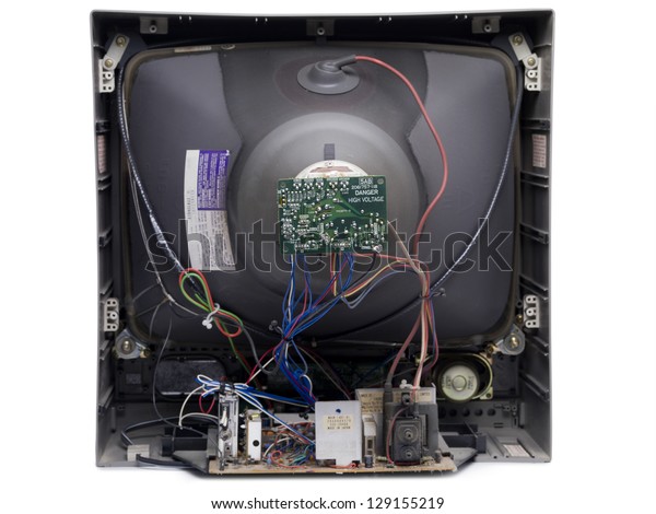 Interior Parts Old Television Stock Photo Edit Now 129155219