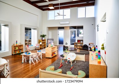 Interior photography of an upmarket child care center play room