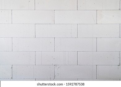 Interior pictures of buildings being constructed with autoclaved aerated bricks.