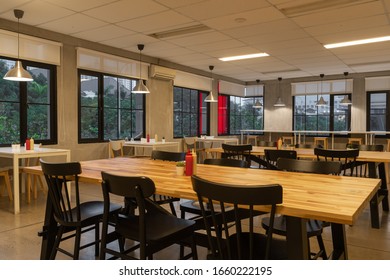 Interior Of A Pizza Shop In Jakarta, Indonesia