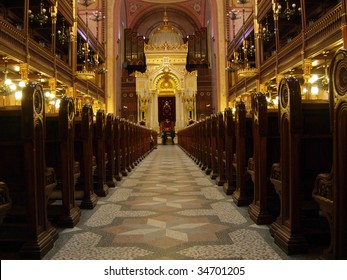 Interior of prague synagoge