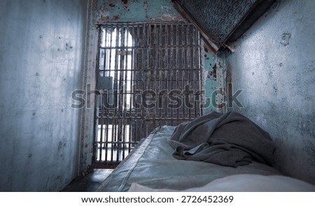 Interior of a prison cell 