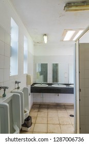 Interior Of A Public Bathroom