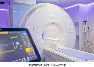 Interior Of Radiography Department With MRI Scanner In Hospital