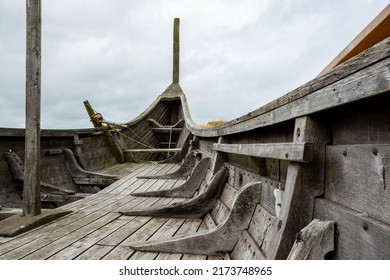 Interior Of Replica Viking Longship 