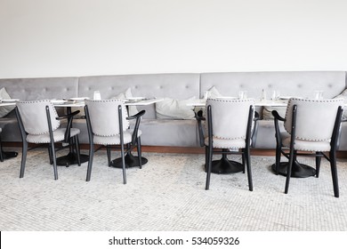 Interior of restaurant