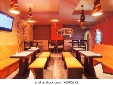 Modern Restaurant Interior Wall Images Stock Photos