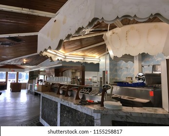 Interior Shot Of A Closed Down Ice Cream Parlor In Madison Wisconsin