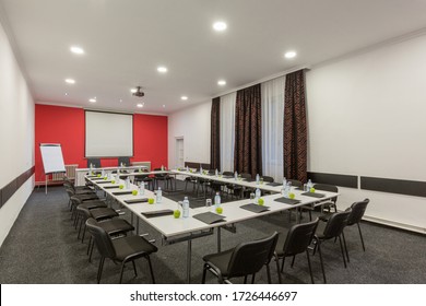 Interior of a small conference room in a hotel - Powered by Shutterstock