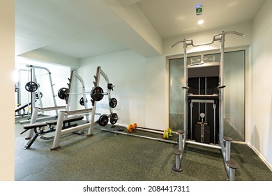 Interior Of A Small Hotel Gym