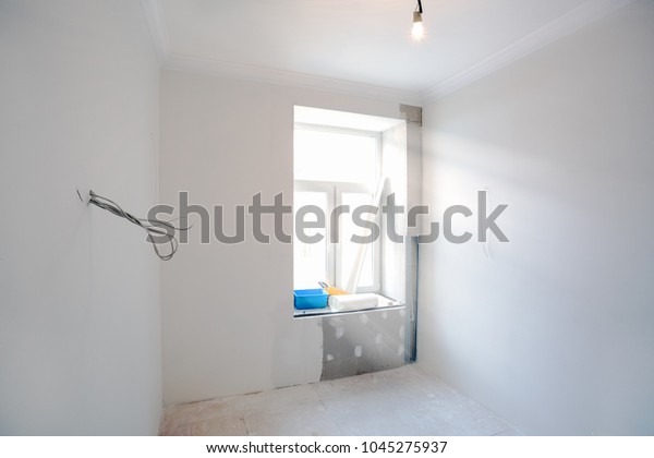 Interior Small Room Plasterboard Gypsum Walls Stock Photo Edit