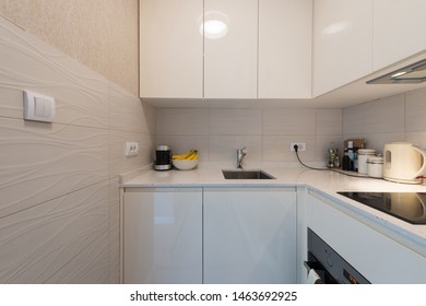 Interior Of A Small, Tiny, Kitchen