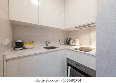 Interior Of A Small, Tiny, Kitchen