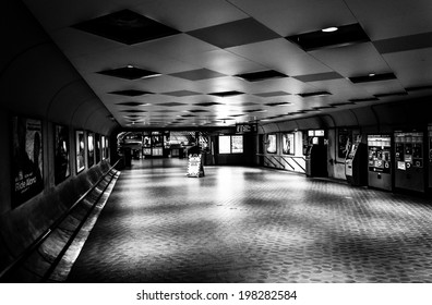 Interior Of The Smithsonian Metro Station, In Washington, DC.