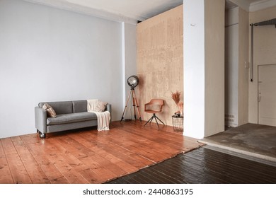 interior in space from different angles