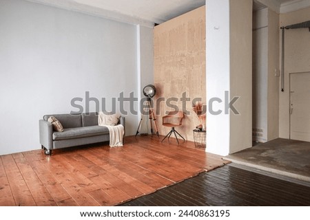 interior in space from different angles