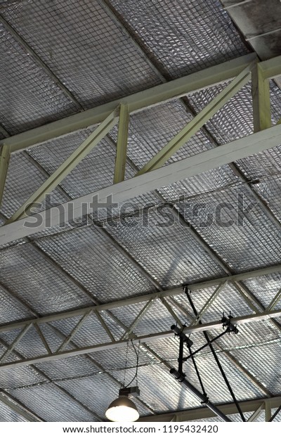 Interior Sport Hall Showing Metal Sheet Stock Photo Edit