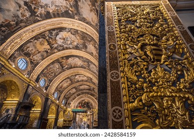 Interior of St John's Co-Cathedral, Valletta, Malta - Powered by Shutterstock