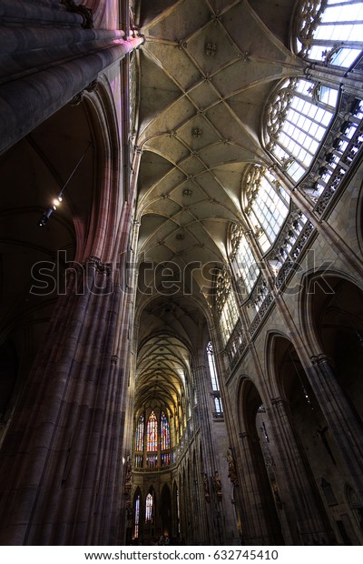 Interior St Vitus Cathedral Prague Spindly Stock Photo Edit Now