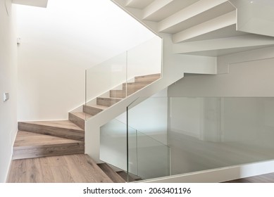 Interior Stairs Of A Modern Design Penthouse Loft