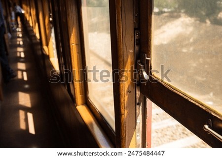 Interior of a steam train