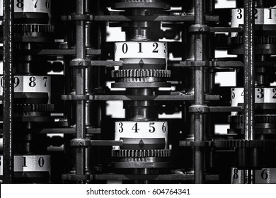 The Interior Structure Of The Difference Engine At The Computer History Museum, Mountain View, California