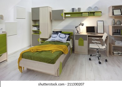 Interior Of Student (teenager) Room - Back To School