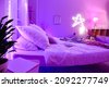 coloured light bedroom