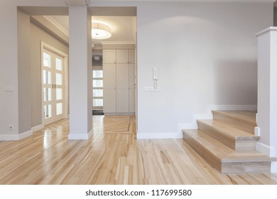 Interior Of Stylish House: Corridor, Entry, Staircase