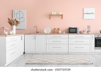 Interior stylish modern kitchen
