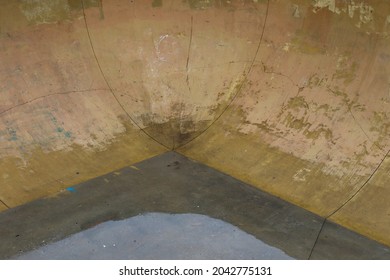 Interior Of Suburban Skate Park Ramp