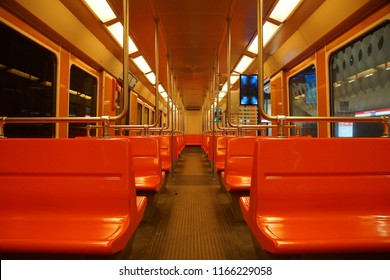 Interior Of The Subway Car In Helsinki