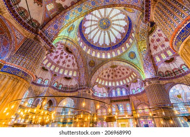 The Interior Of Sultanahmet Mosque