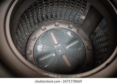 Interior texture and pattern of a washing machine