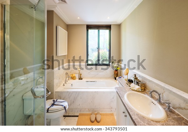 Interior Toilet Modern House Stock Photo 343793501 | Shutterstock