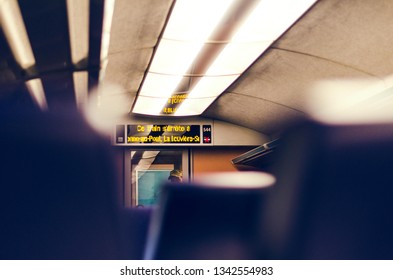 Interior of train